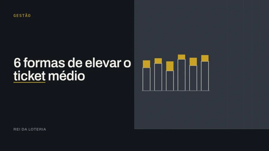 Atendente de lotérica no balcão concluindo um atendimento com um cliente