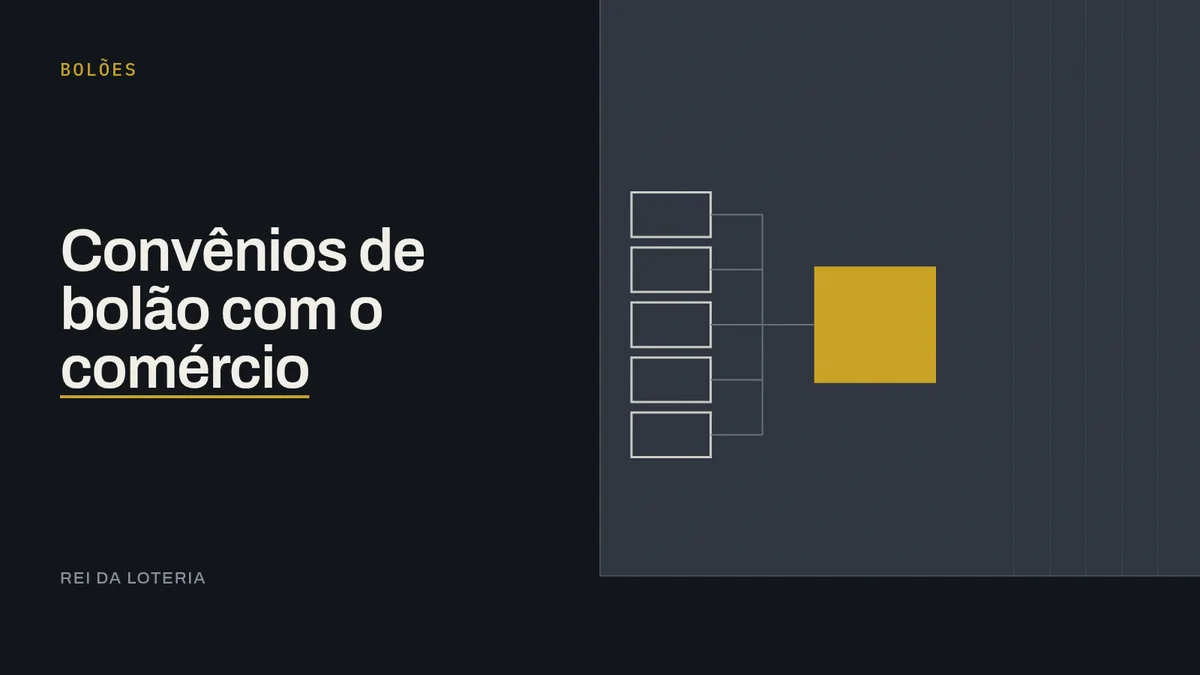 Blocos retangulares idênticos ligados a um bloco maior em destaque, representando um convênio de bolão