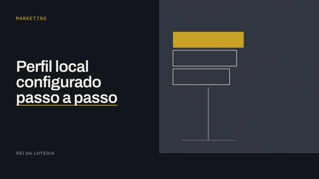 Alfinete geométrico sobre mapa esquemático de bairro, representando presença local da lotérica