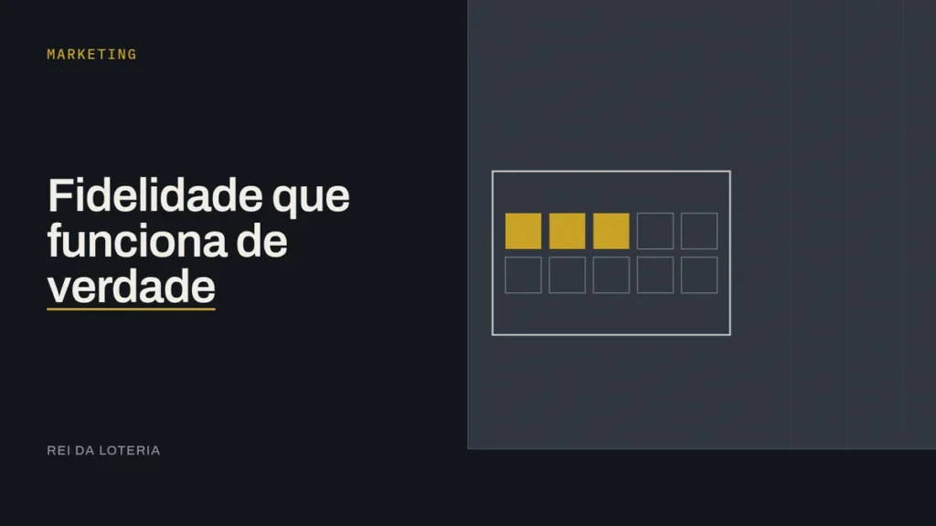 Cartão retangular de serviços com três selos marcados de dez, representando fidelidade por conveniência
